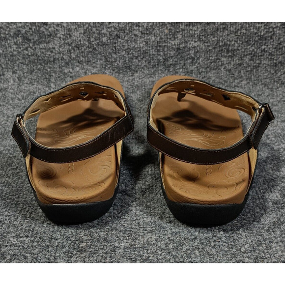 Rockport Ridge Womens Slingback Sandals Size 10 Bronze Thong Comfort - Picture 4 of 7